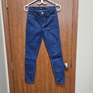 7 For All Mankind Dark Blue Skinny Jeans